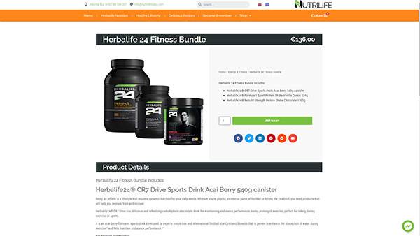  Nutrilifetoday Product page